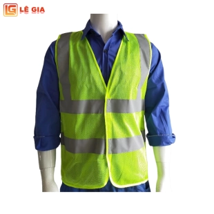 Áo gile phản quang lưới siêu bền cho công nhân