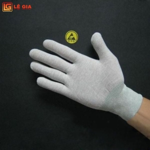 Găng Tay Chống Tĩnh Điện Sợi Carbon Không Phủ PU