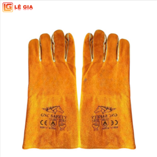 Găng tay thợ hàn da bò con ngựa CNC chống cắt, chống cháy