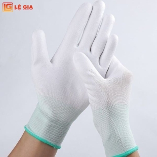 Găng Tay Sợi Nylon Phủ PU Lòng Bàn Tay
