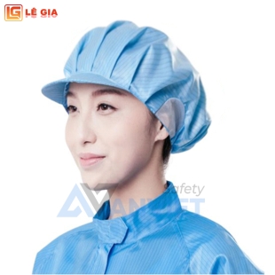 Mũ phòng sạch chống tĩnh điện cao cấp 