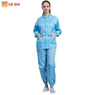 Quần áo phòng sạch bộ rời chống tĩnh điện S101
