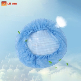 Mũ lưới trùm tóc vải lưới cho công nhân 