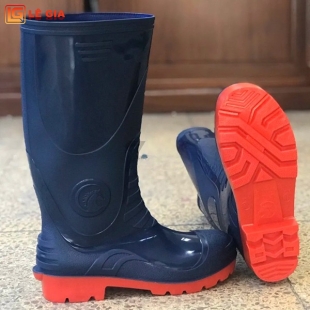 Ủng cao su  mũi thép cao cấp U114, Màu xanh dương - Size 42