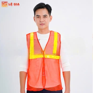 Áo gile phản quang lưới siêu bền cho công nhân